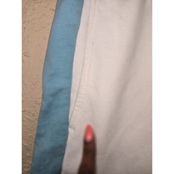 Lacoste Regular Fit Colorblock Men's Joggers White-Blue, Size Small With Defects - Picture 8 of 12